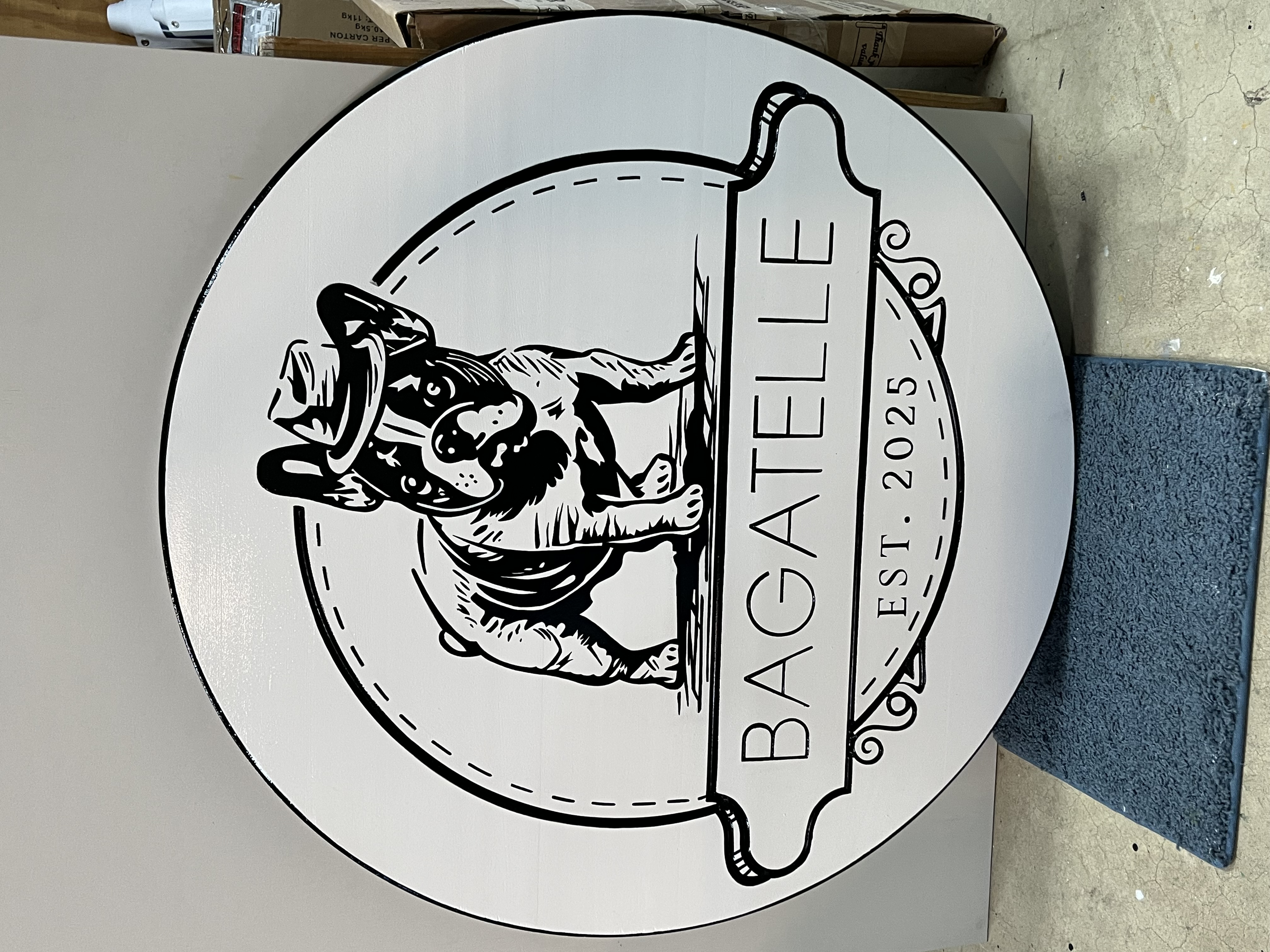 Custom business sign example