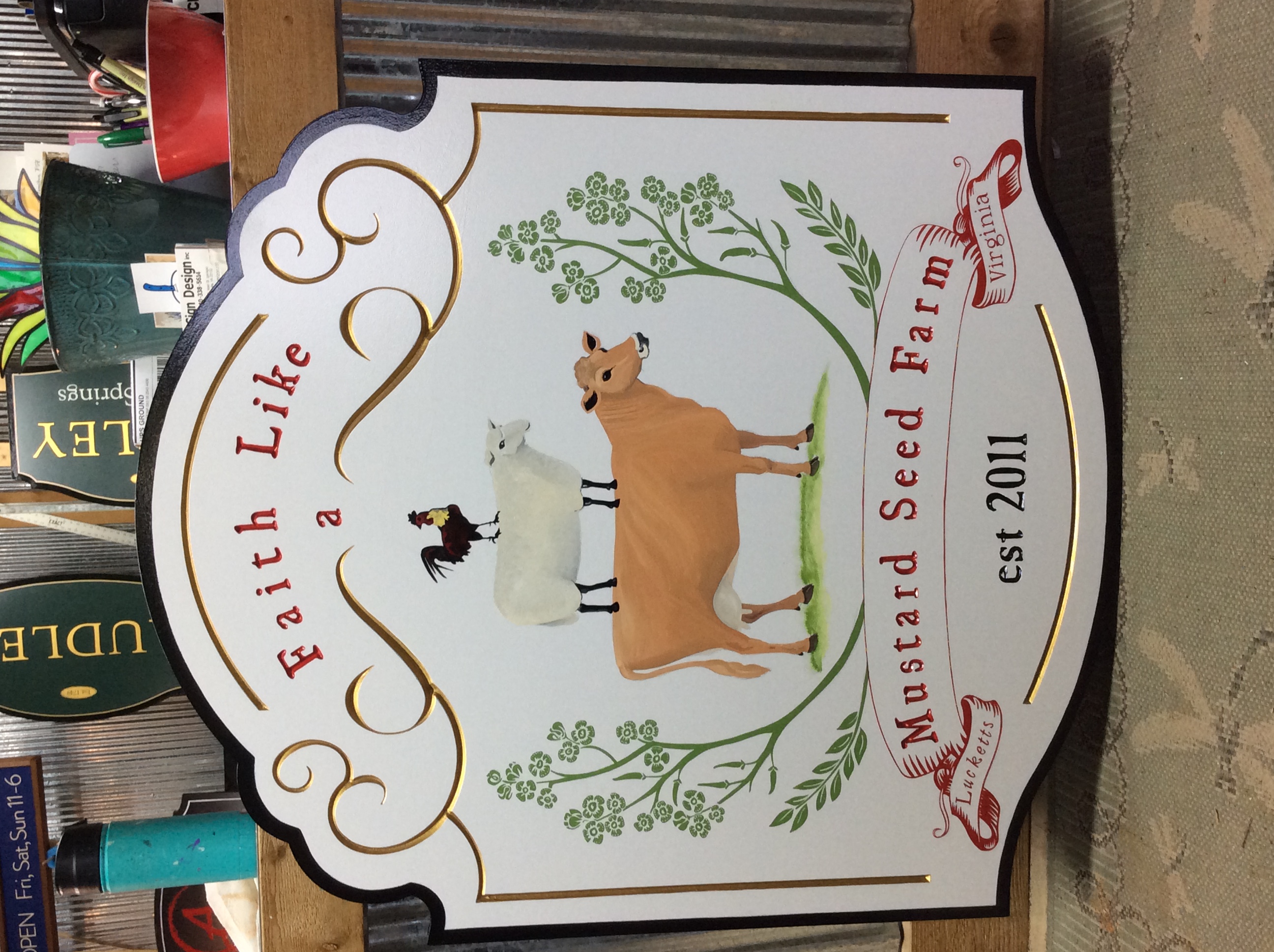 Farm sign example