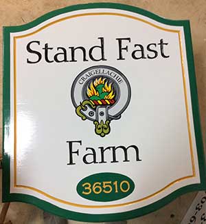 Farm sign example