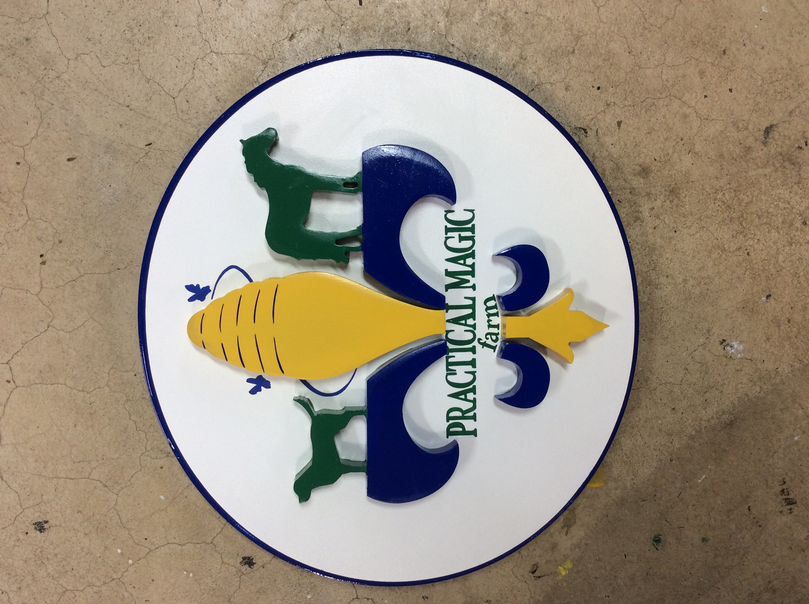 Hand-painted home sign